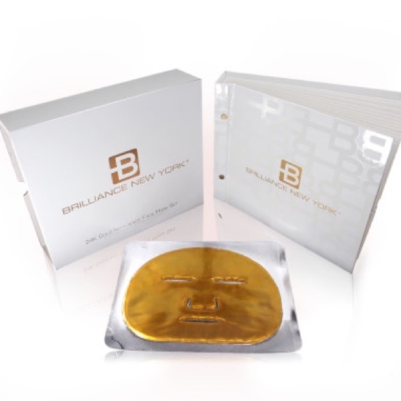 12 Brilliance New York 24k Gold Indulgence Face Masks